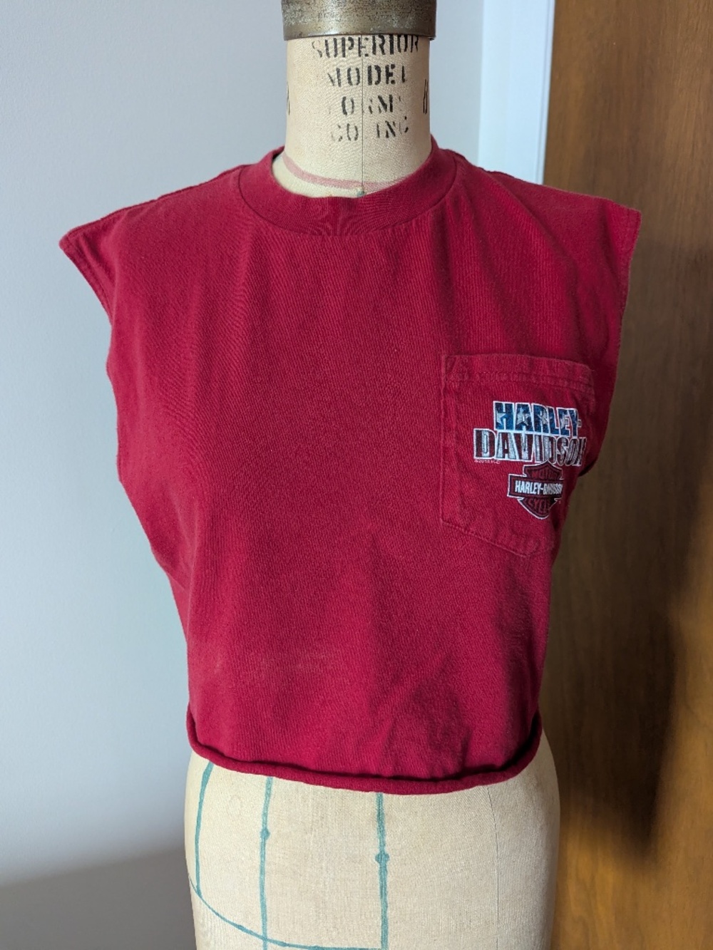 Harley Davidson Sleeveless Crop Top